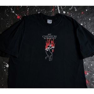 My Chemical Romance men's vintage retro Military Ball 2004 concert tee size XL